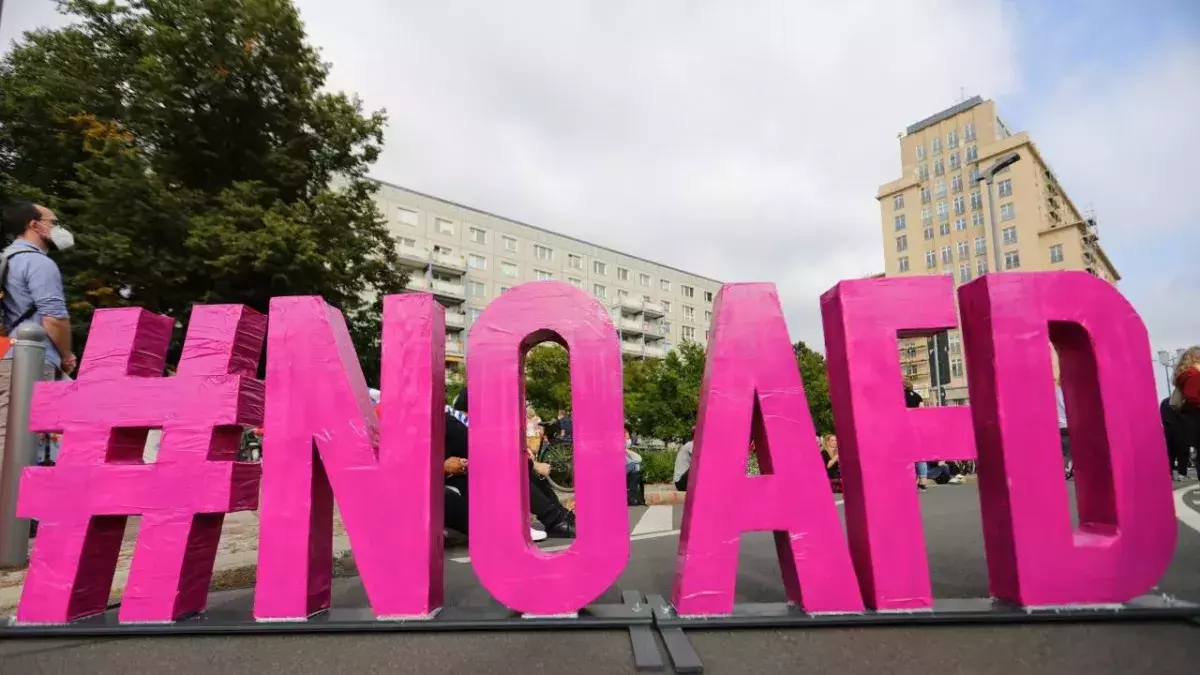 Unteilbar Protest March For Social Justice And Climate Action in Berlin 2021