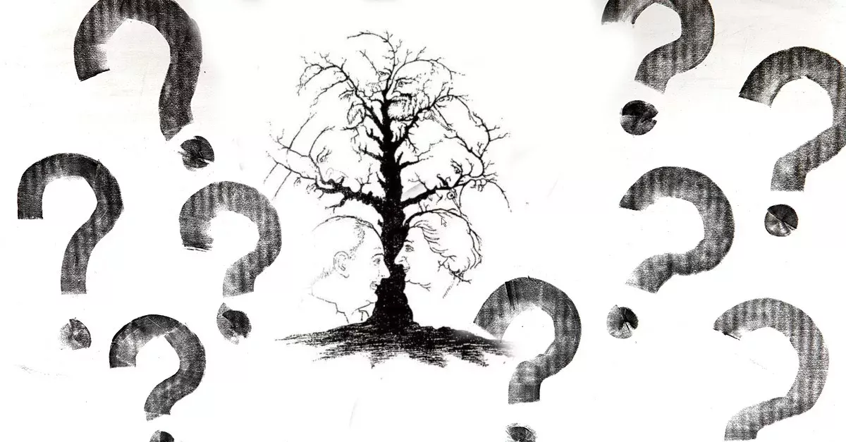 Baum mit Gesichtern