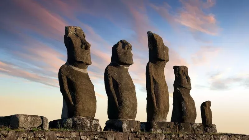 Rätselhaften Statuen auf der Osterinsel