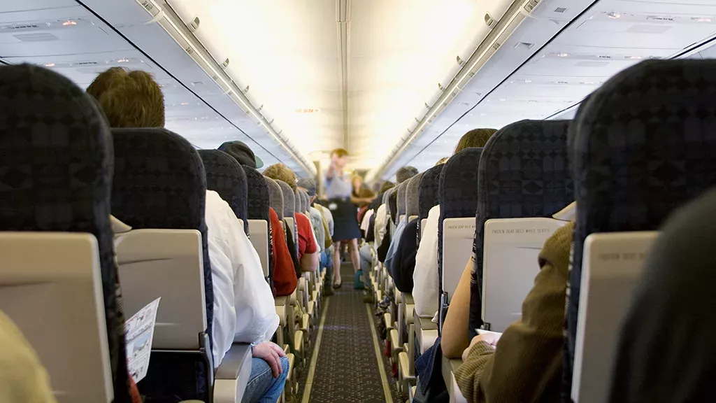 Innenraum eines Flugzeugs