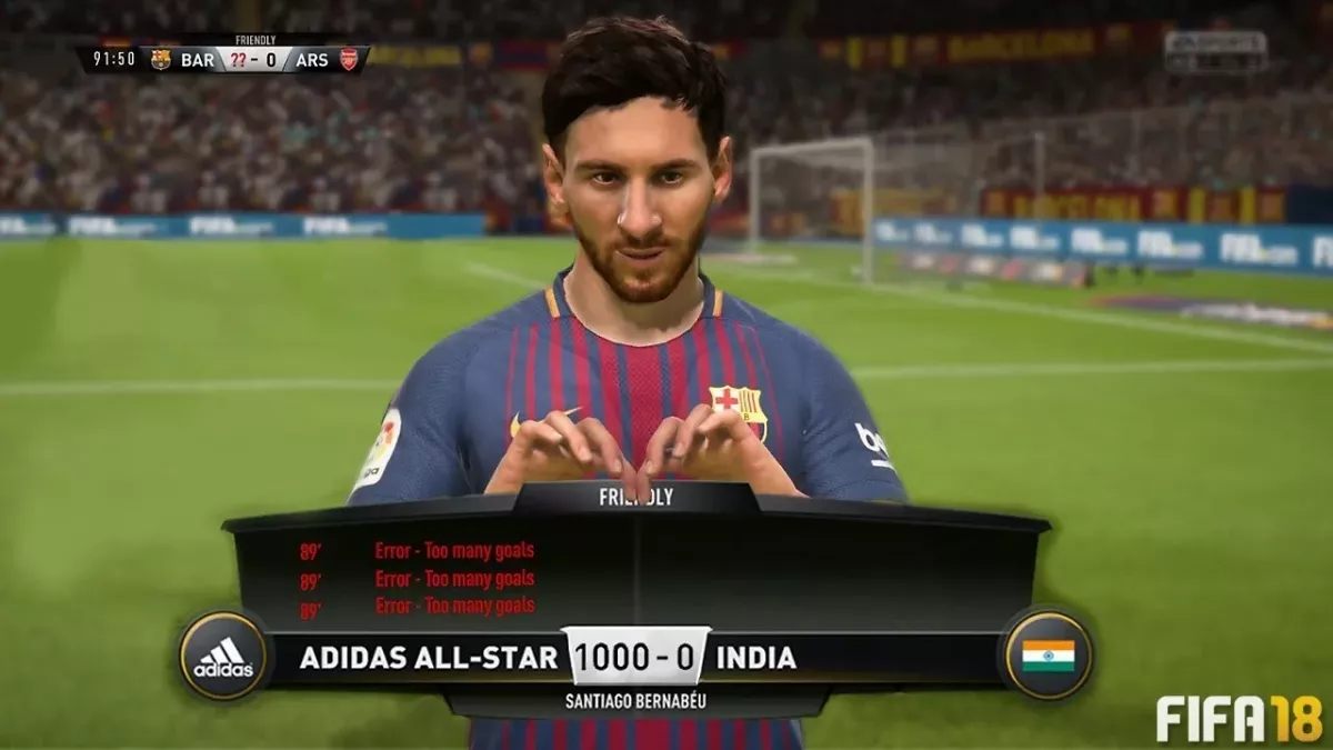 FIFA 18: Was passiert, wenn man 1000 Tore in einem Spiel schießen will?