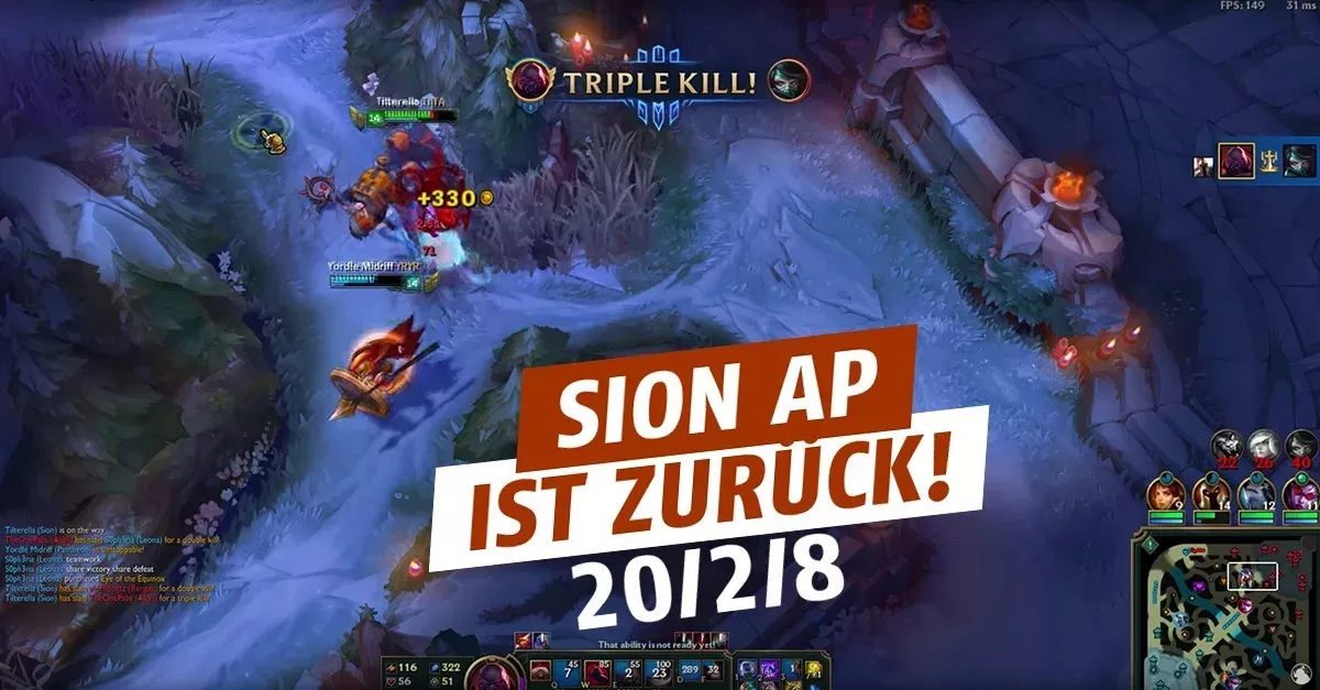 League of Legends: Euer Unglück! Sion AP ist zurück