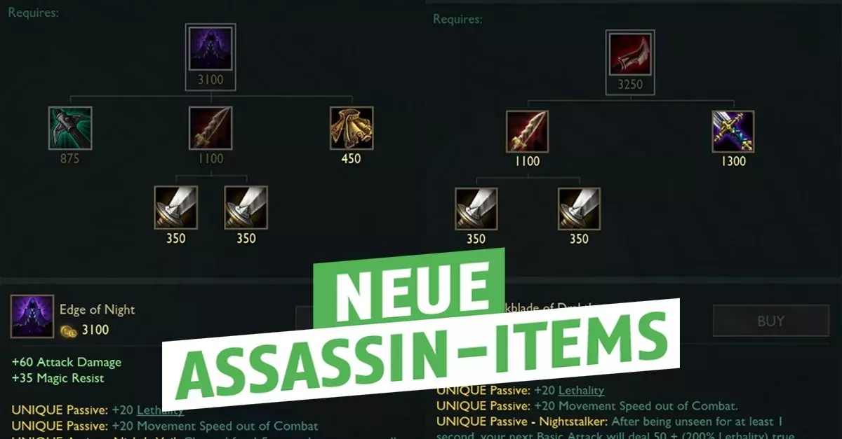 League of Legends: Präsentation der neuen Assassin-Objekte