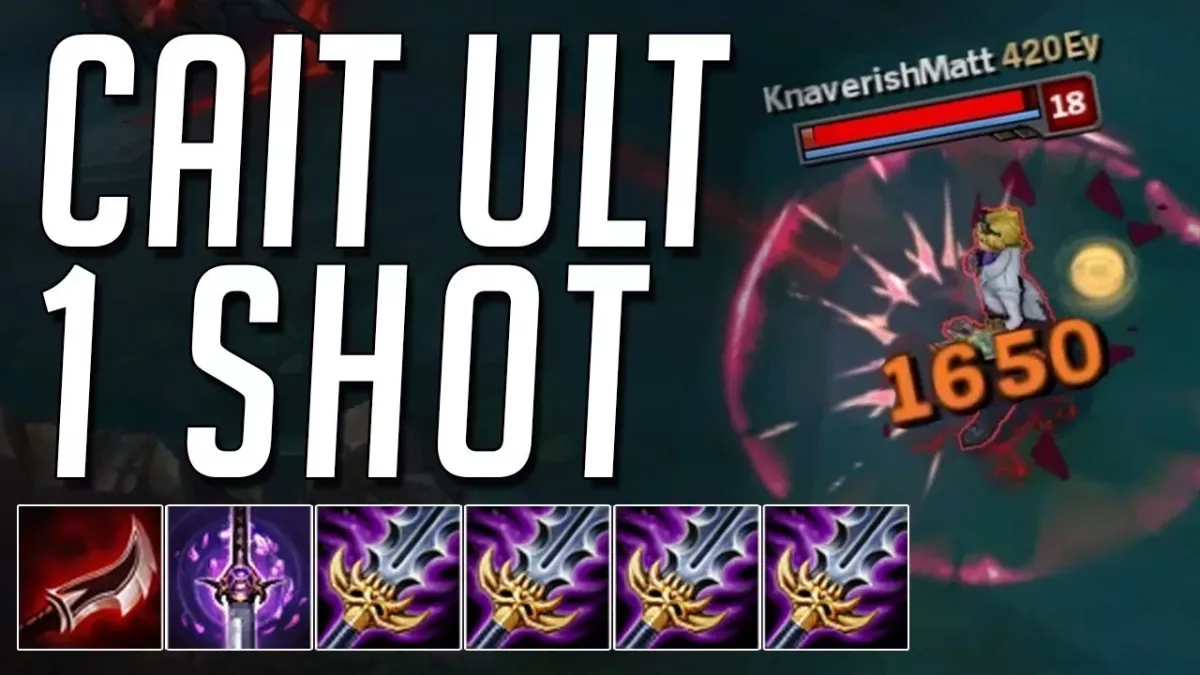 League of Legends: 1800 Schadenspunkte! Caitlyn holt per Ulti zum One Shot aus