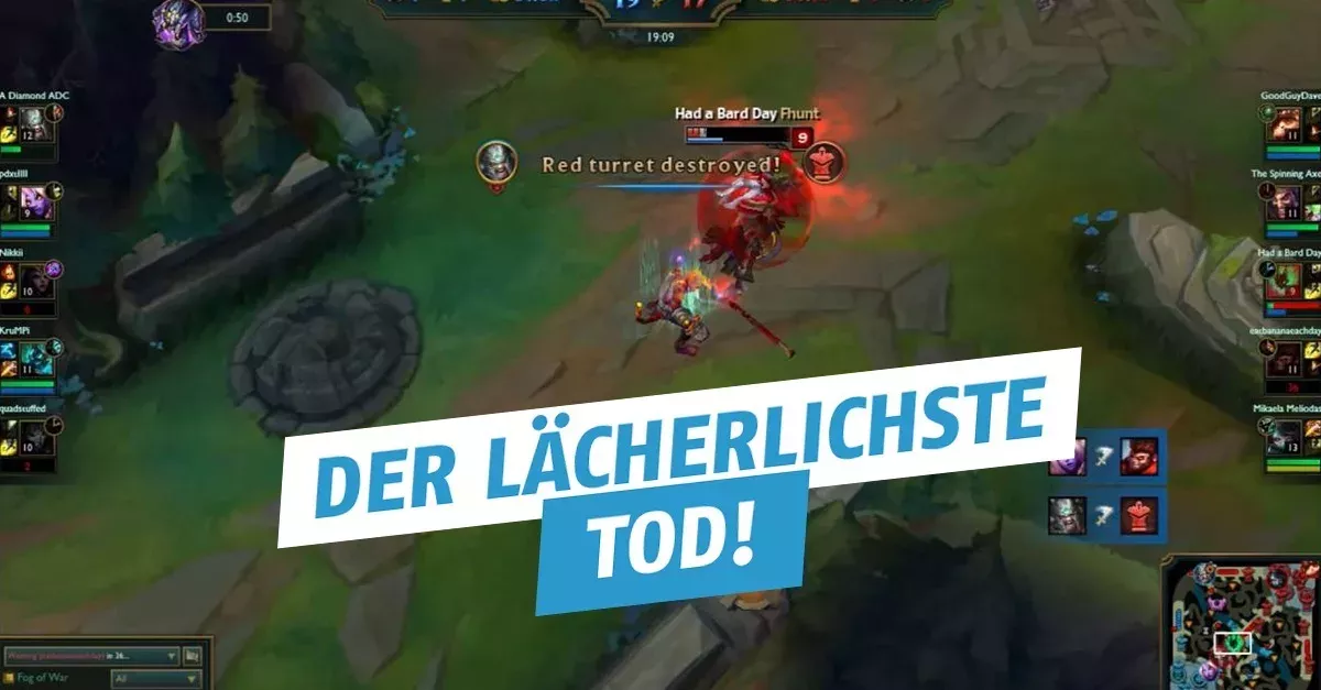 League of Legends: Lächerlicher Tod! Anschließend Ragequit?
