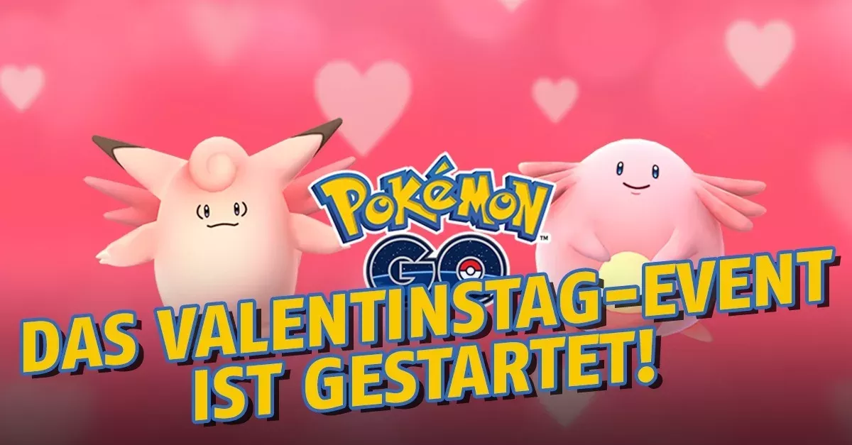Pokémon GO: Das Valentinstag-Event ist ab sofort verfügbar!