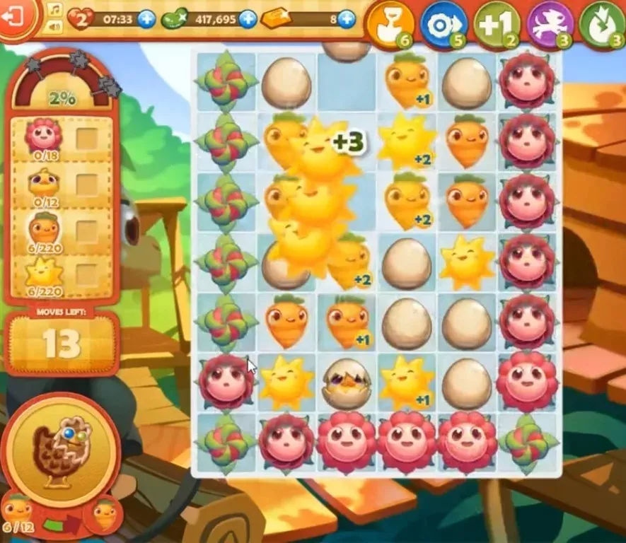 Farm Heroes Saga Level 843: Lösungen, Tipps und Tricks