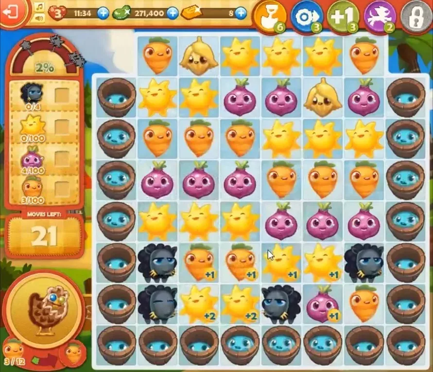 Farm Heroes Saga Level 819: Lösungen, Tipps und Tricks