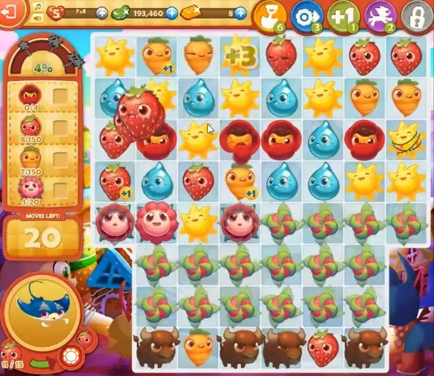 Farm Heroes Saga Level 796: Lösungen, Tipps und Tricks