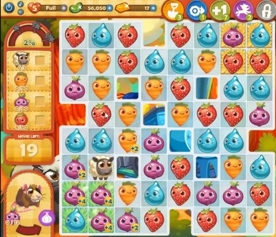 Farm Heroes Saga Level 724: Lösungen, Tipps und Tricks