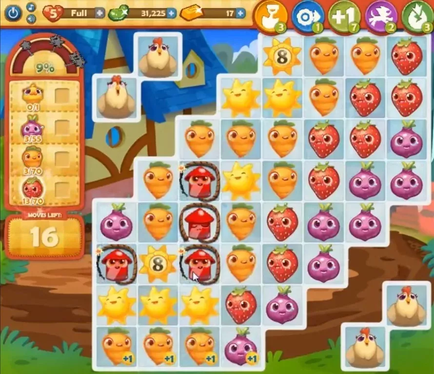 Farm Heroes Saga Level 703: Lösungen, Tipps und Tricks