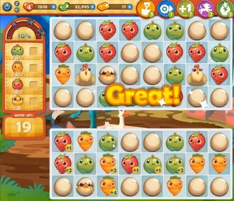 Farm Heroes Saga Level 693: Lösungen, Tipps und Tricks