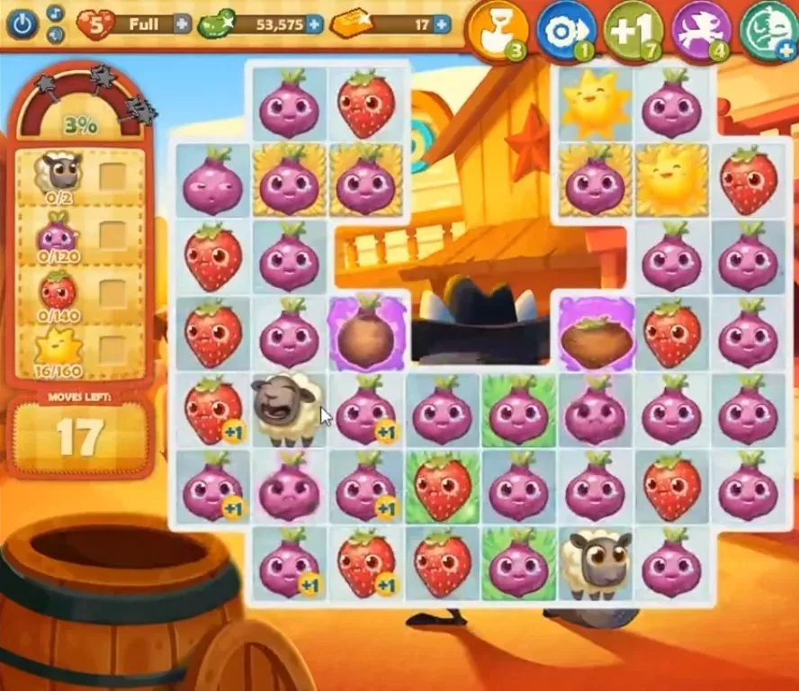 Farm Heroes Saga Level 658: Lösungen, Tipps und Tricks