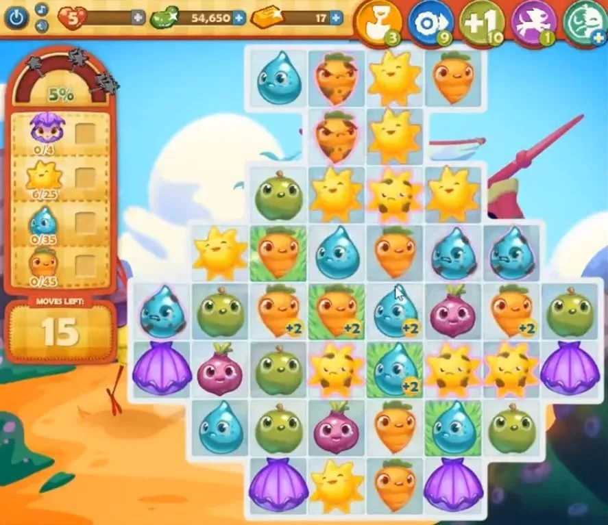 Farm Heroes Saga Level 644: Lösungen, Tipps und Tricks