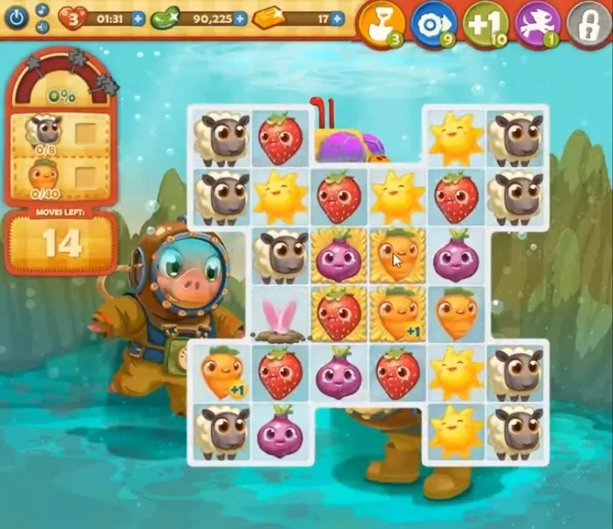 Farm Heroes Saga Level 614: Lösungen, Tipps und Tricks