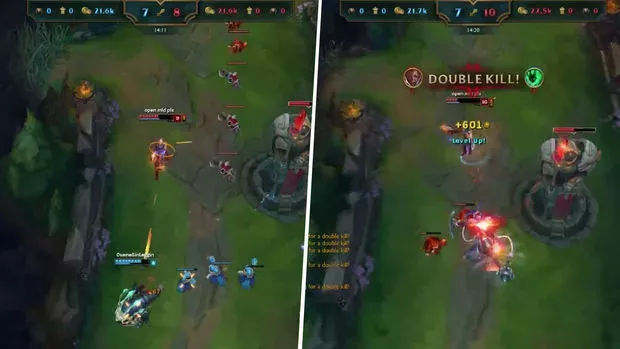 League of Legends: Kein Respekt! Dieser Lucian dominiert die Botlane im 1on2