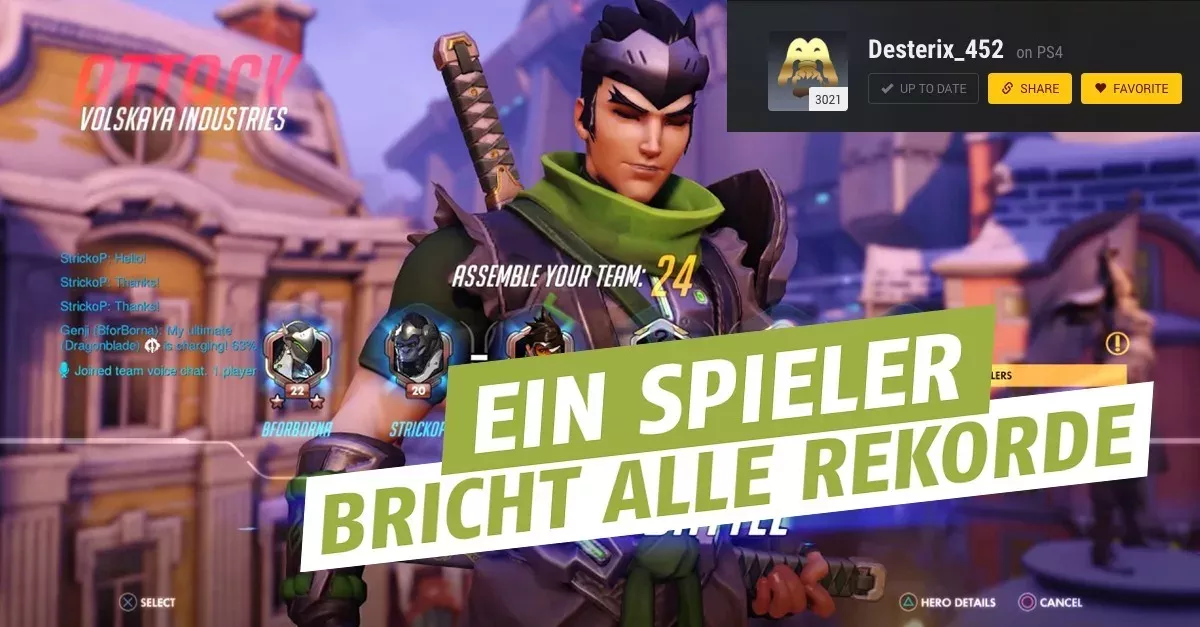 Overwatch: Dieser Spieler hat 92 Tage lang gespielt, um den Levelrekord aufzustellen