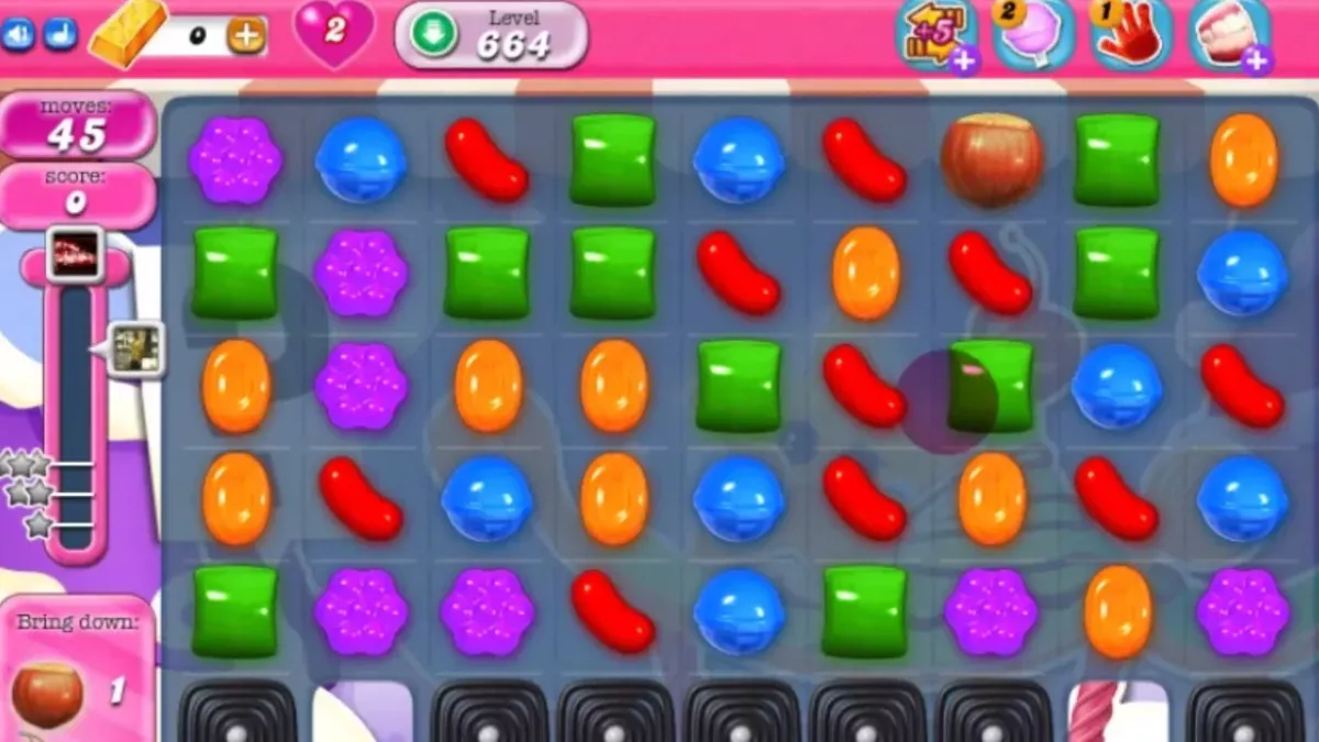 Candy Crush Saga Level 664: Lösung, Tipps und Tricks