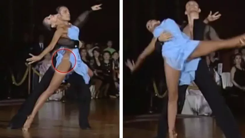 Das Kleid dieser Guaguanco-Tänzerin ist extrem faszinierend