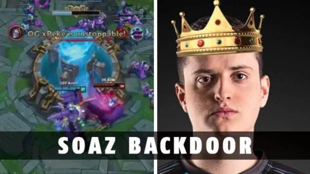 League of Legends: Soaz gewinnt ein wahnsinniges Spiel gegen LGD durch Backdoor