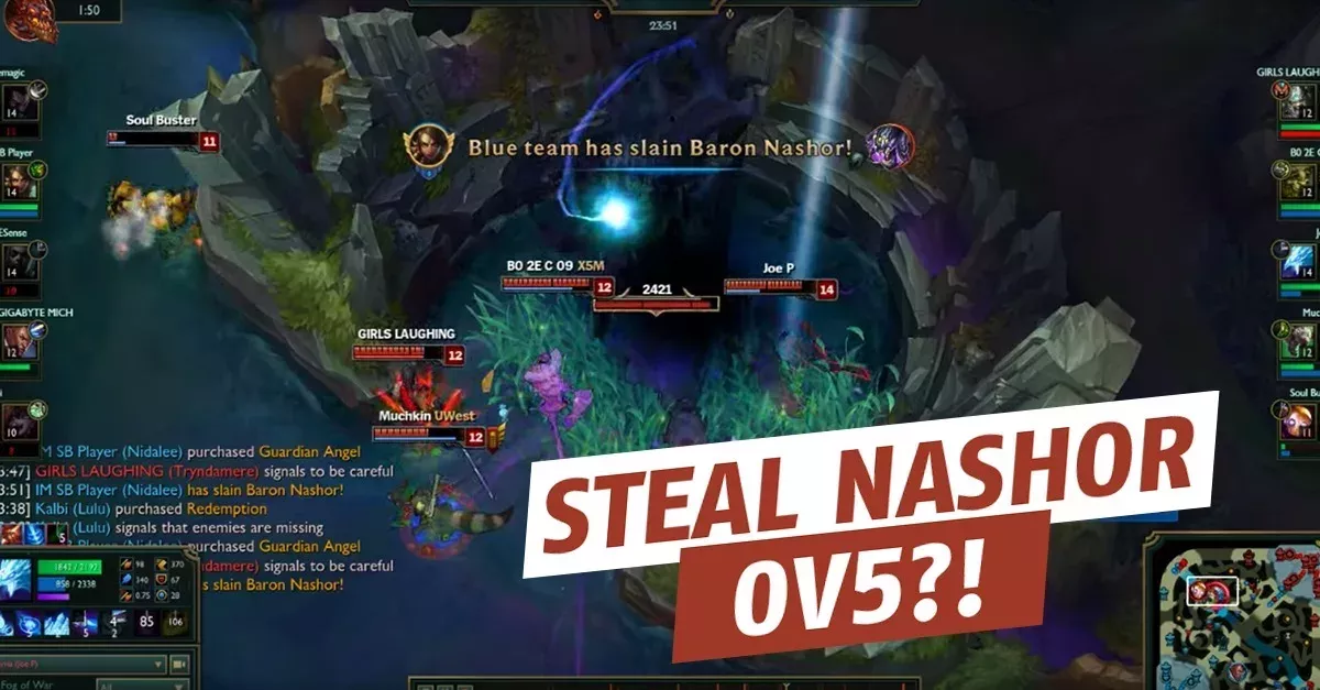 League of Legends: Im 0on5! Der unmöglichste Nashor-Steal der Geschichte