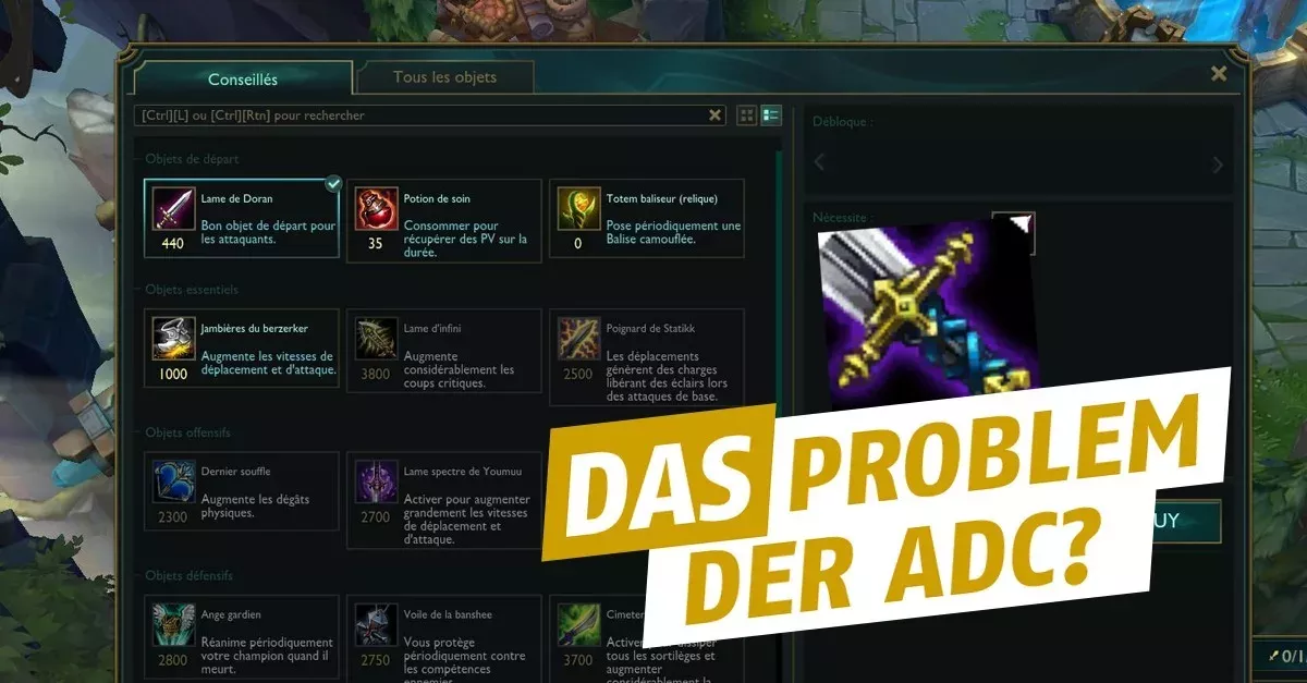 Ist für euch das Riesenschwert auch so ein Problem als ADC?