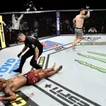 Aleksandar Rakic bringt Jimi Manuwa mit einem titelverdächtigen Knockout zu Boden