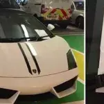 Dieser Lamborghini-Fahrer parkt auf einem Behindertenparkplatz und meint auch noch, einen Grund dafür zu haben!