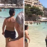 Hai bedroht Touristen am Strand von Mallorca