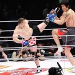 Mirko Cro Cop kämpft gegen den koreanischen Riesen Hong Man Choi