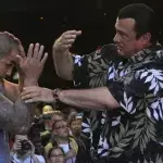 Steven Seagal tritt im Training gegen den UFC-Kämpfer Rafael Cavalcante an