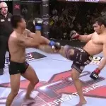 Luis „Sao“ Santos verpasst Alfredo „Tsunami“ Morales den K. o. des Jahres mit einem enormen Frontkick