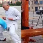 Karate-Profis ertragen Schläge zwischen die Beine auf verblüffende Weise