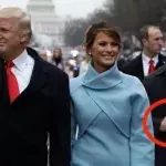 Donald Trumps Bodyguard versteckt ein Maschinengewehr unter seinem Mantel