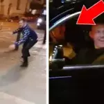 Zwei irische Fans von Conor McGregor imitieren ihr Idol nachts auf der Straße. Bis plötzlich...