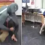 Dieser Lehrer ist MMA-Experte und trennt zwei Schüler, die mitten im Unterricht kämpfen...