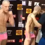 Conor McGregor war bei diesem Wiegen für Cage Warriors sehr erregt