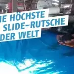 Sieh hier die höchste und schwindelerregendste Slip ’N Slide-Rutsche der Welt