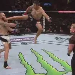Fabricio Verdumm beeindruckt mit einem High Kick gegen Travis Browne