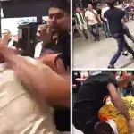 Massenschlägerei: Fans von Nurmagomedov und McGregor kämpfen auf den Tribünen weiter