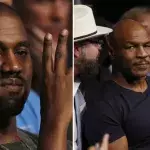 Mike Tyson setzt sich bei der UFC 202 auf den Platz von Kanye West