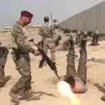 Heftig! Irakische Spezialkräfte trainieren mit einer brutalen und erschreckenden Methode