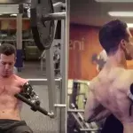 Er hat nur einen Arm.. aber trainiert wie alle Anderen!
