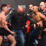 UFC Fight Night Dublin: Norman Parke provoziert Reza Madadi beim Wiegen