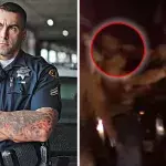 Ein Polizist aus Kalifornien haut einen aggressiven Junkie um!