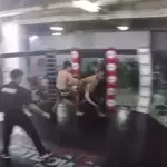 Dieser Amateurkämpfer flieht vor seinem Gegner!