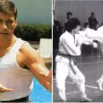 Seltene Bilder von Jean-Claude Van Damme, die ihn bei einem internationalen Tournier und bei seinem Aufstieg zeigen
