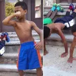 Marlon Smith, "The Young Jamaican Trainer", hält sich mit nur 9 Jahren für einen Fitness-Coach