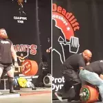 Eddie Hall hebt 500 Kilo im Deadlift und bringt sich damit in Gefahr
