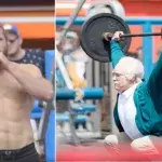 Crossfit-Star Kenneth Leverich verkleidet sich am Muscle Beach als alter Mann, um die Bodybuilder auf den Arm zu nehmen